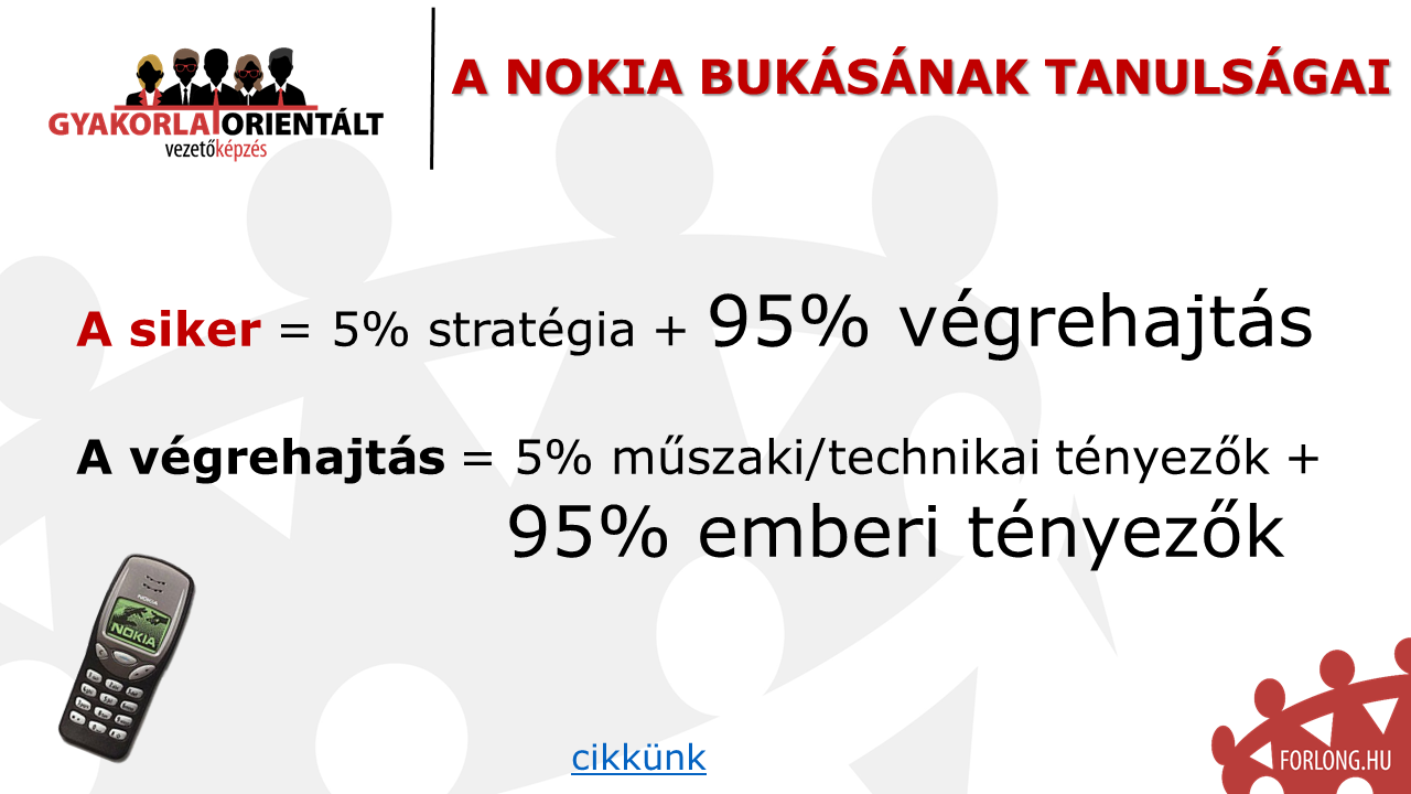 A Nokia bukásának története - a főbb okok - vezetőképzés
