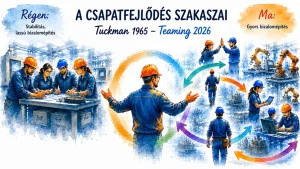 A csapatfejlődés szakaszai – 2026-ban - vezetőképzés - vezetői tréning - Forlong Bt