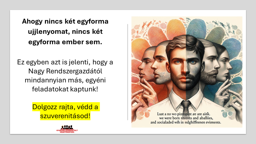 Az egyéni szuverenitás védelme= belső szabadság - Védd meg - műszakvezető képzés - könyvajánló vezetőknek