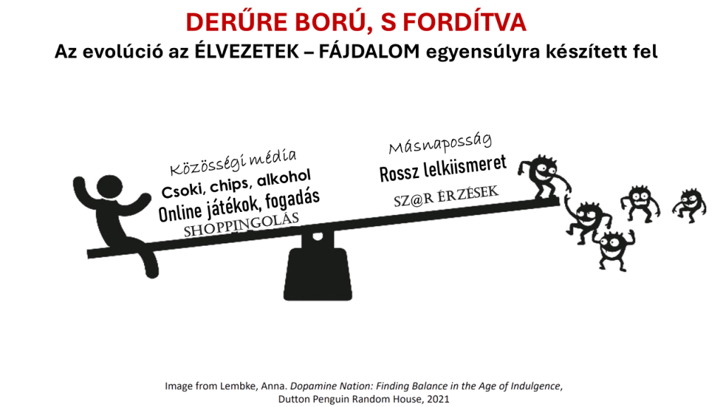 Fájdalom , élvezet, dopamin - vezetőképzés - rá vagyunk kattanva a könnyen elérhető dopamin forrásokra